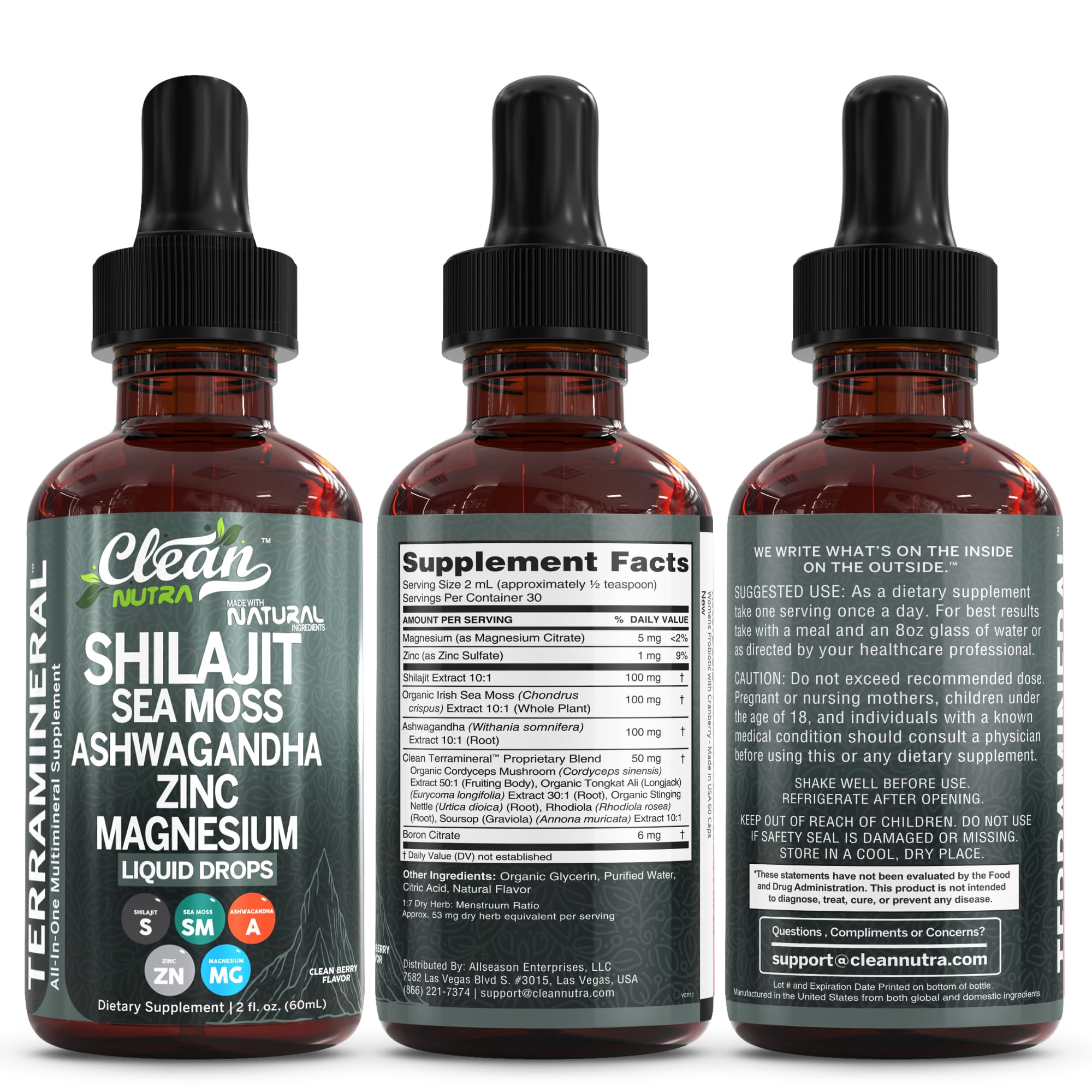 Clean Nutraceuticals Terra Mineral 2-pack promo image indicates lasting value.