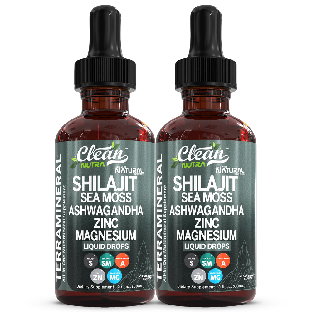 Clean Nutraceuticals Terra Mineral bottle drops for easy daily supplementation.