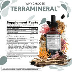 Clean Nutraceuticals Terra Mineral zinc visual: immune-friendly skin benefits.