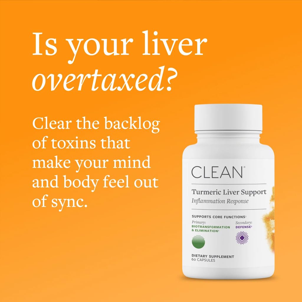 Clean Program Liver Support packaging front presents a vegan, non-GMO liver care option.