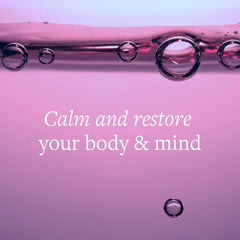 Clean Program Total Magnesium Complex berry drink in glass, supporting calm routines after work