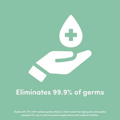 Clean Revolution 70 percent ethanol ingredient highlights high-purity medical-grade formula.