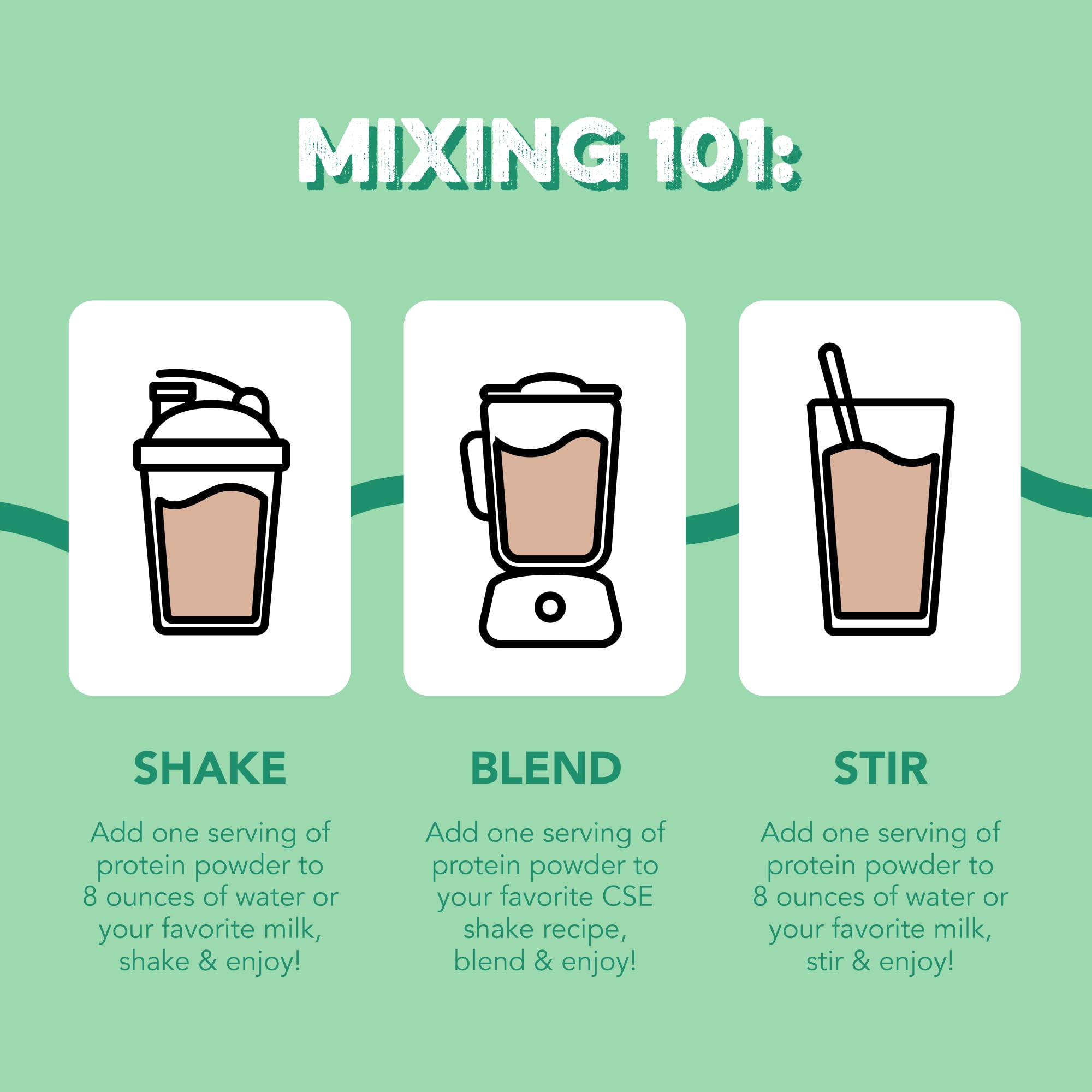 20g protein per serving shown for mint chocolate cookie flavor