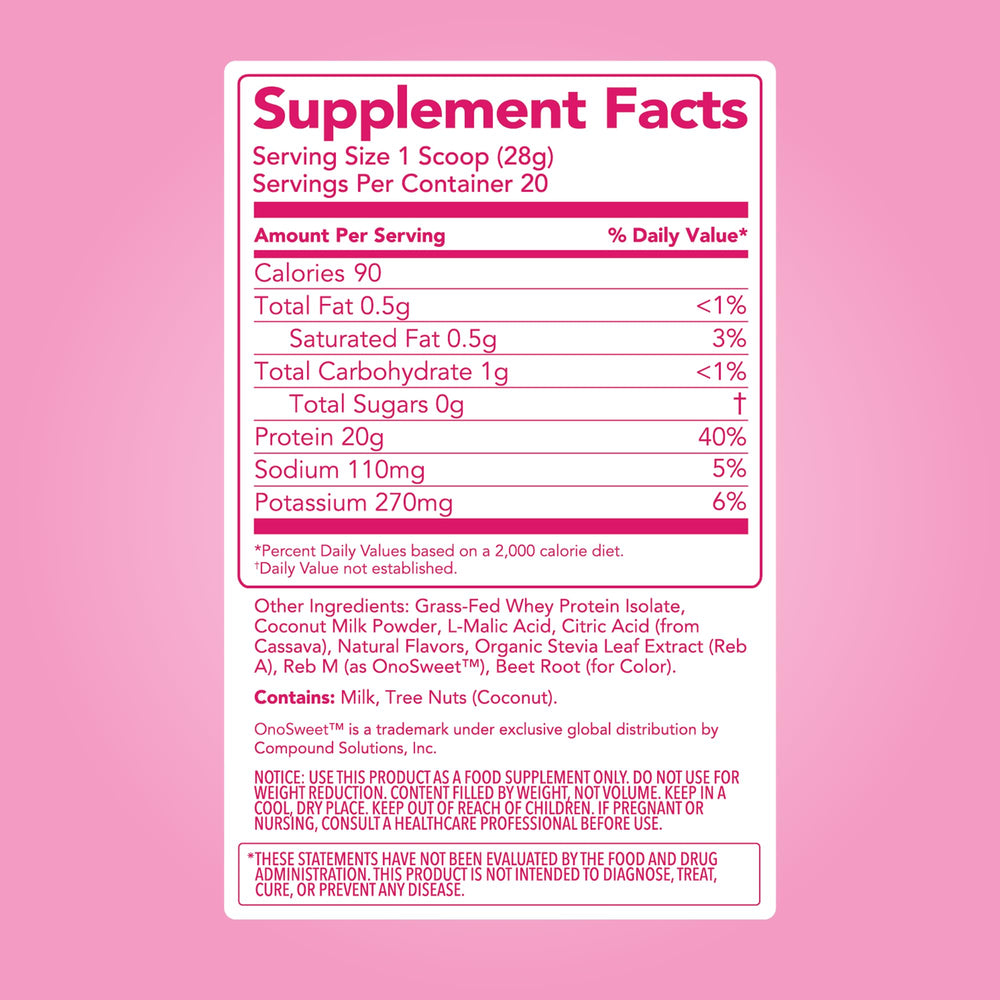 Clean Simple Eats Pink Burst pour demonstrates easy mix with cold water