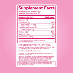 Clean Simple Eats Pink Burst pour demonstrates easy mix with cold water
