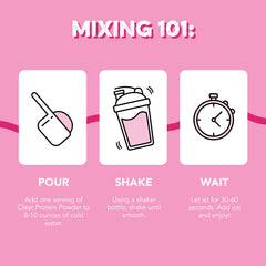 Clean Simple Eats Pink Burst label highlights gluten-free and artificial-free ingredients