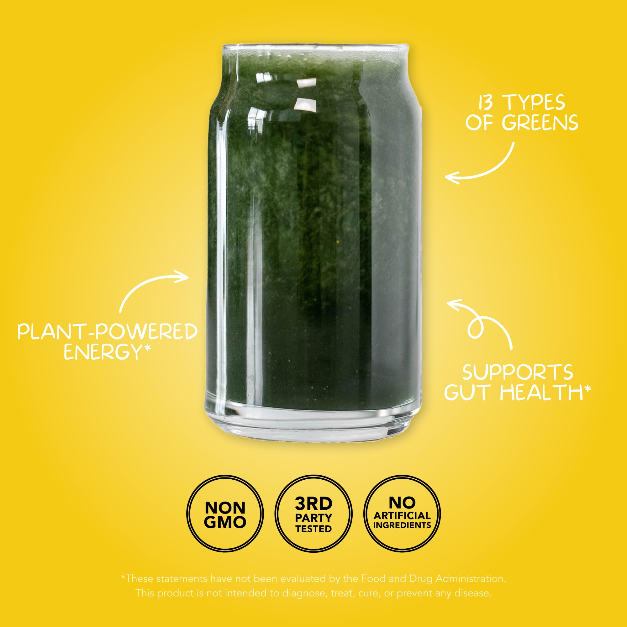Clean Simple Eats Super Greens ingredients close-up highlighting chlorophyll-rich greens and fibers.