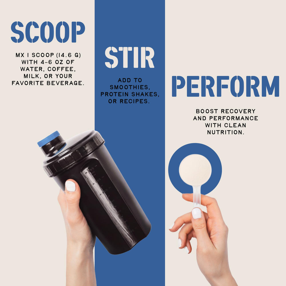 CleanForm Iron Feather collagen powder vanilla vitamin C detail emphasizes absorption