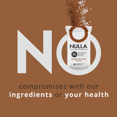 CleanForm Nulla Bar on shelf communicates a low GI option with steady energy