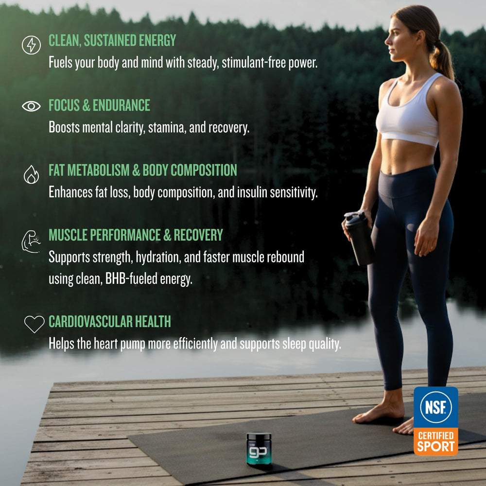 CleanForm Nutrition goBHB endurance-focused workout scene highlighting training support