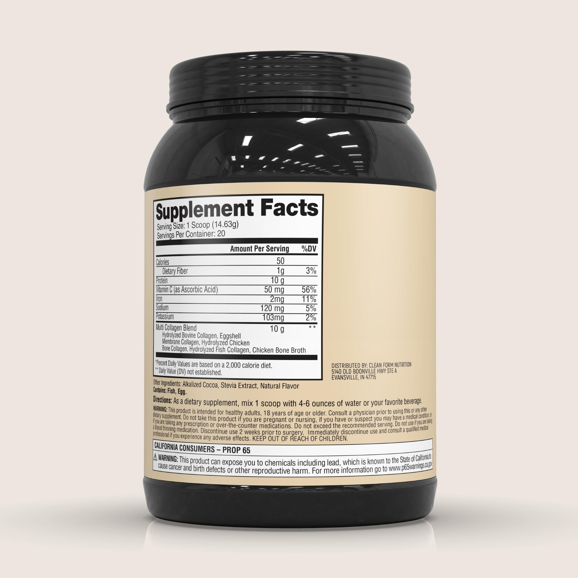 Iron Feather chocolate scoop showing flavorful protein option