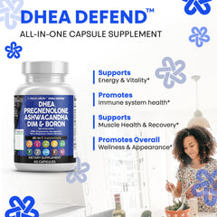 Bottle label mentions ashwagandha for energy and calm focus