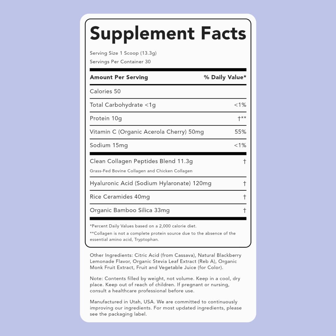 Collagen powder Beauty Blend scoop for easy daily measurement