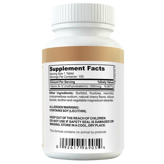 Clear-Biotic Weight Gainer B-12 chewable tablets ready for post-workout fueling