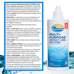 Clear Conscience donation note on packaging supports animal welfare.