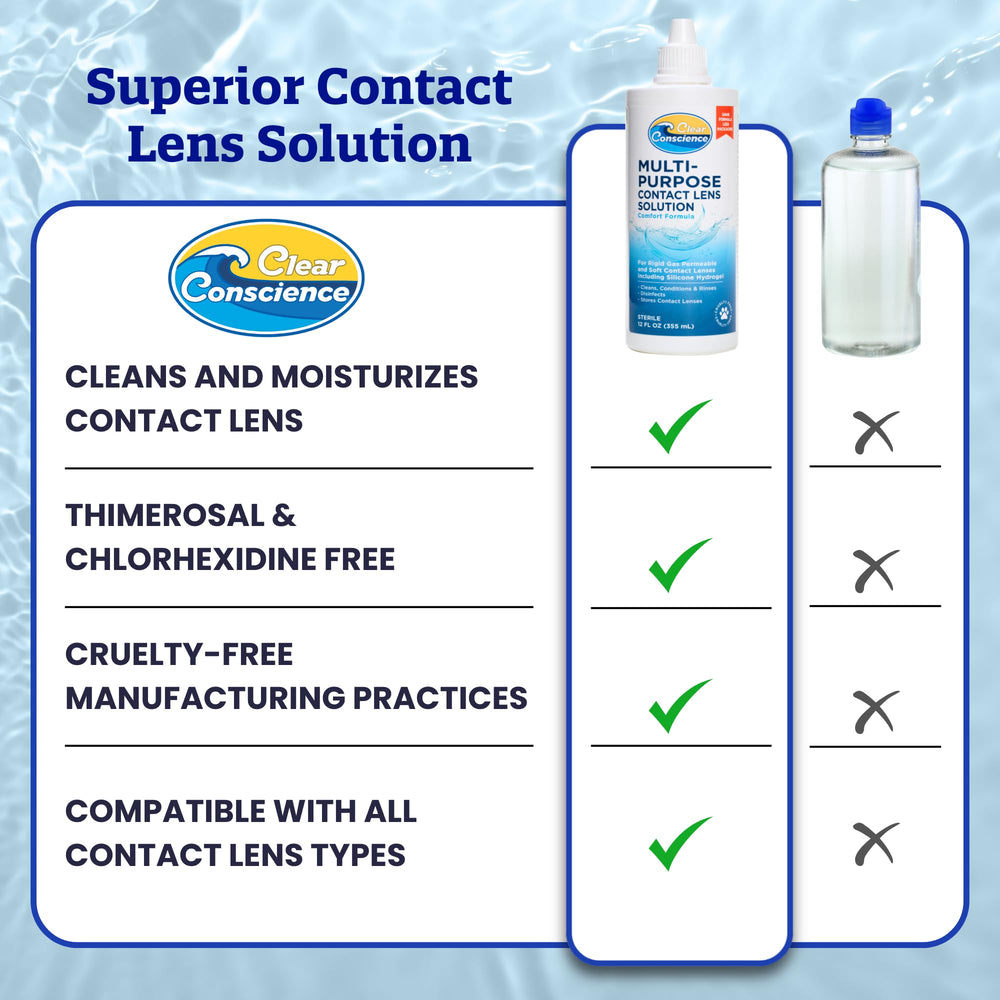 Clear Conscience vegan cruelty-free brand symbol with ethical messaging.