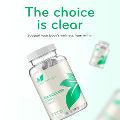 Lifestyle shot with a user integrating Clear Formulas B3 into a daily routine