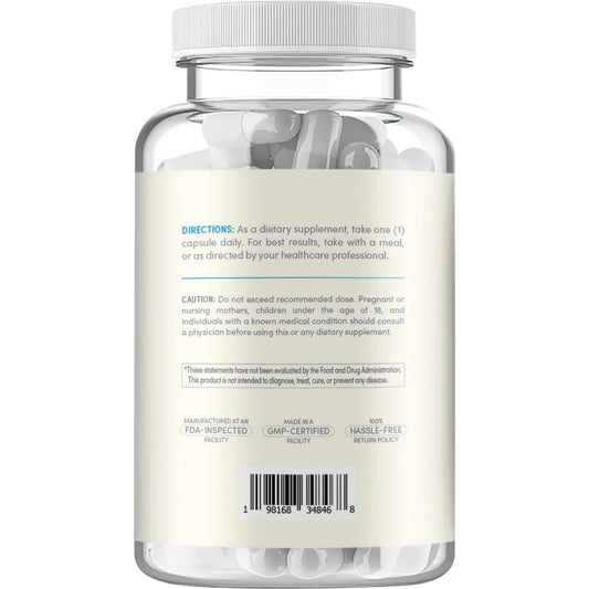 Clear Formulas CoQ10 200mg capsules closeup emphasizes potent daily antioxidant support.