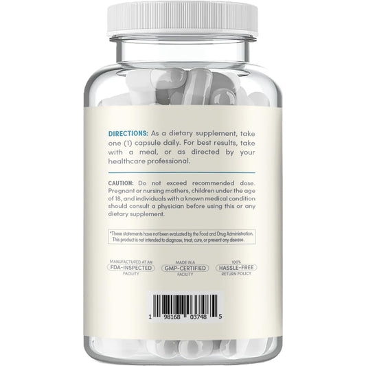 Clear Formulas nattokinase 4000fu capsule label close up, allergen friendly