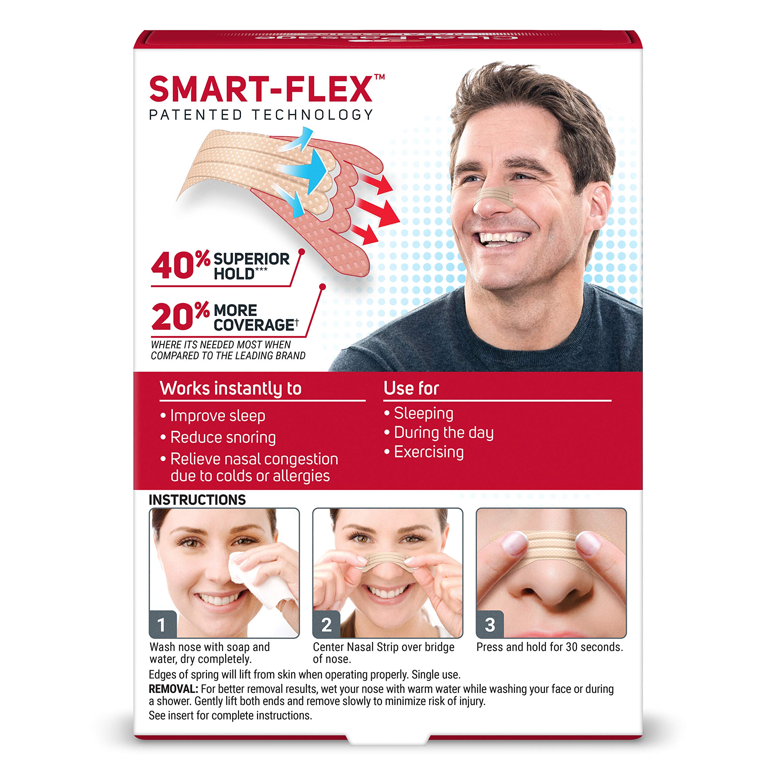 Clear Passage nasal strips help reduce snoring discomfort for light sleepers