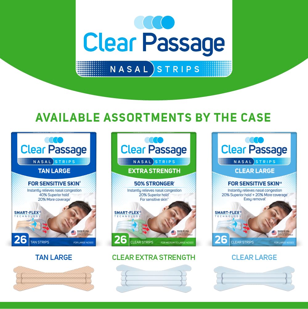 Person sleeping soundly after using Clear Passage nasal strips