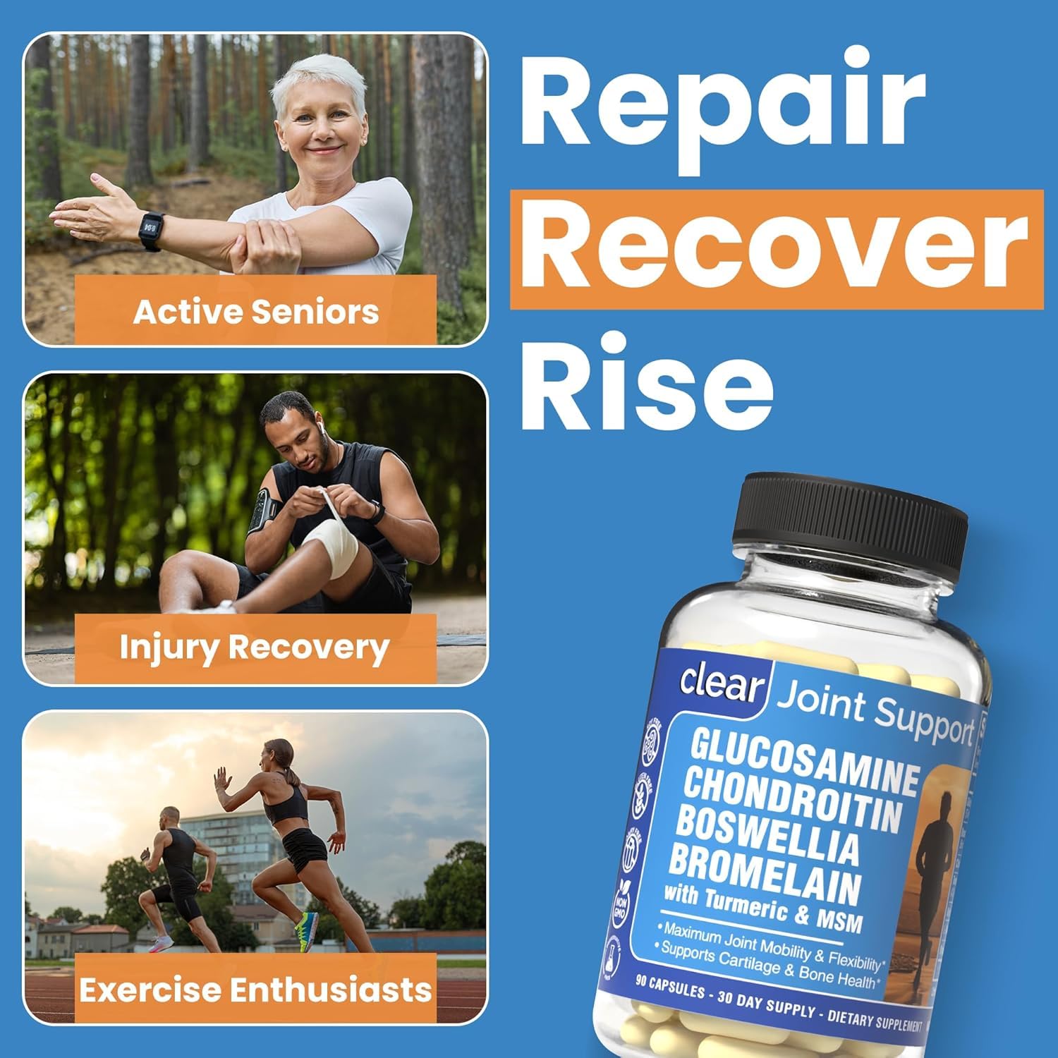 Clear Probiotics boswellia ingredient shot emphasizes targeted plant compounds.