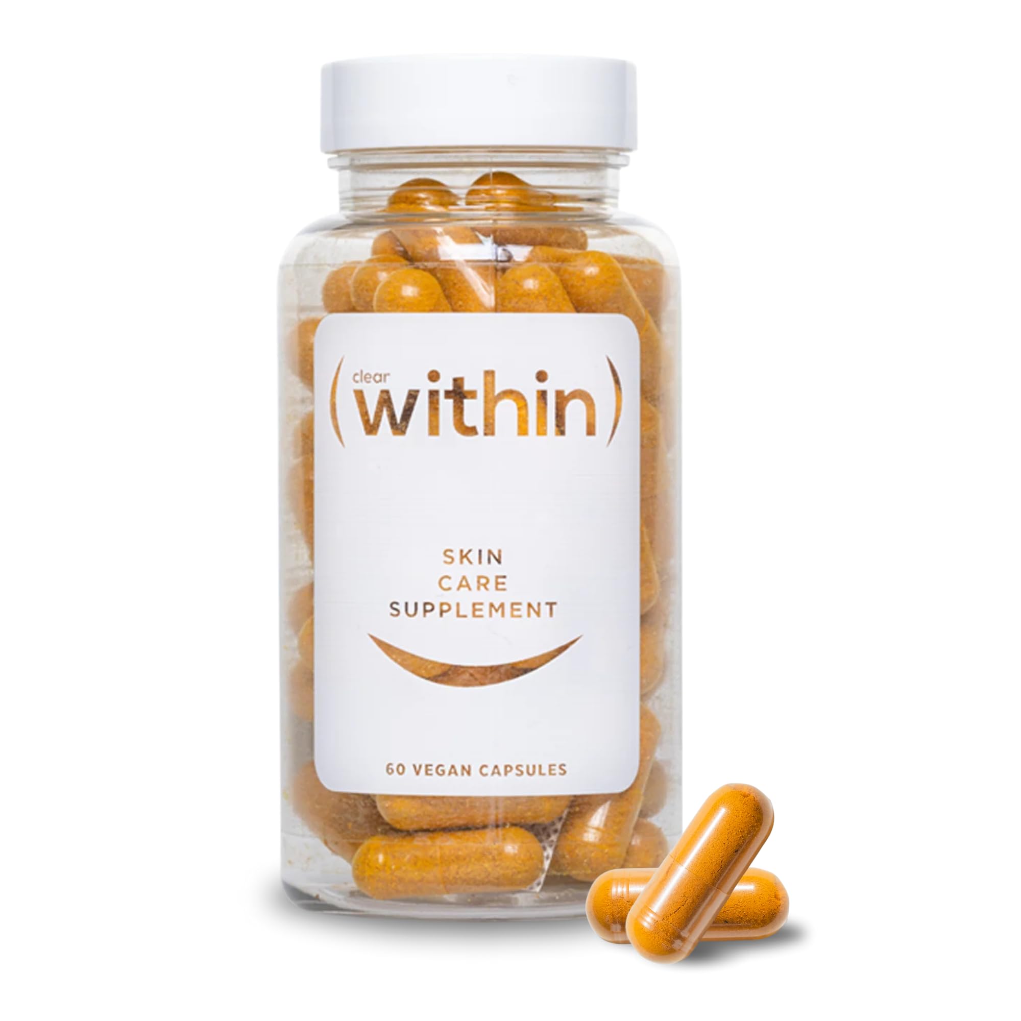 Clear Within bottle full view for daily skin support.