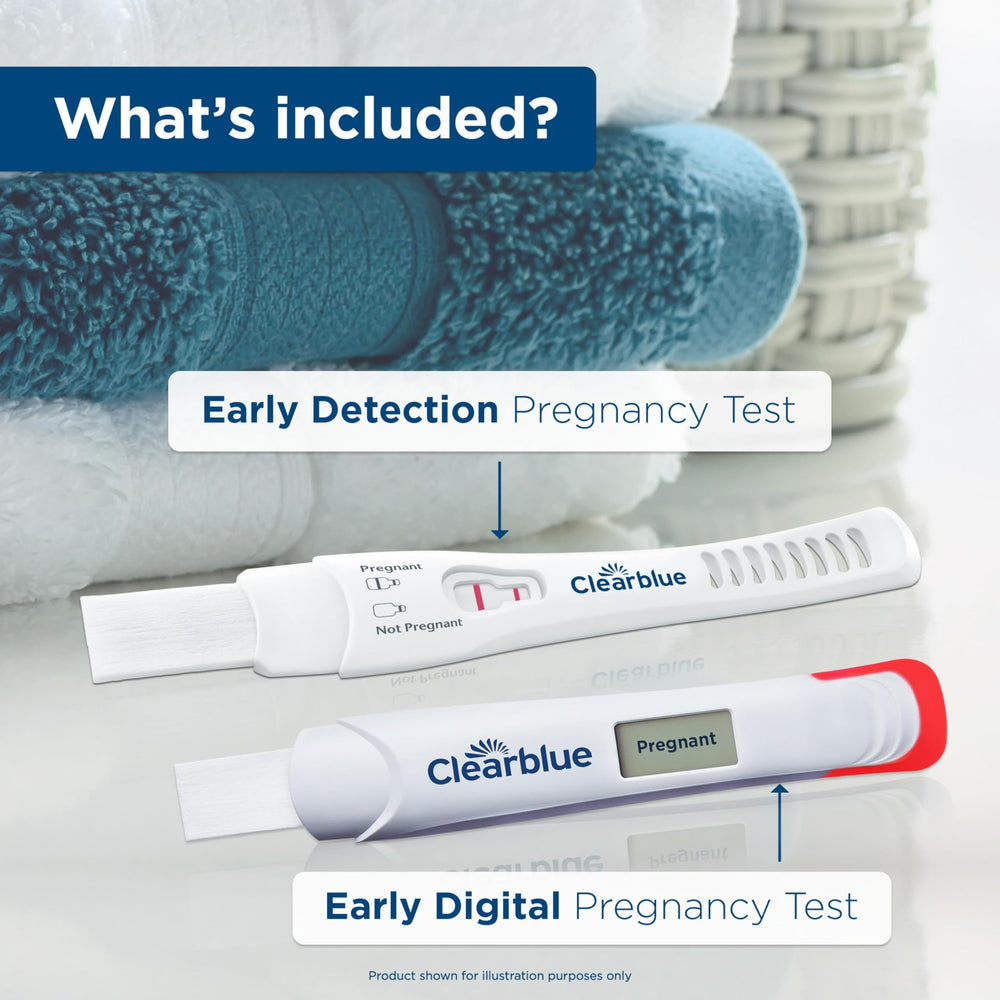 Clearblue Early Digital test display showing result in words for quick clarity