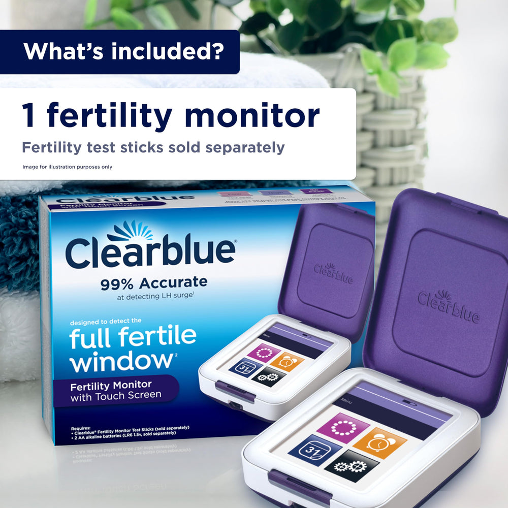 Clearblue OB-GYN recommended brand badge featured.