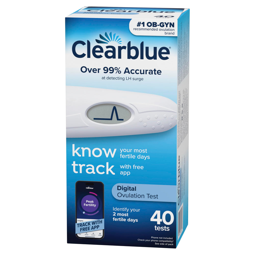 Clearblue peak days visual highlights fertile window in the app