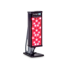 Clearlight Red Light Therapy Personal Tower with stand for at-home use and recovery.