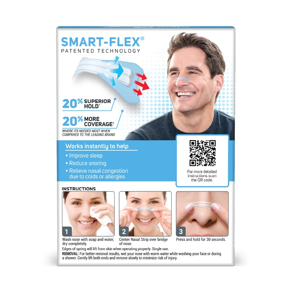 Clear Passage nasal strip large dermatologically tested for sensitive skin comfort.