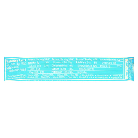 Clif Luna Bar shows the chewy coconut center, ideal for a quick energy boost.