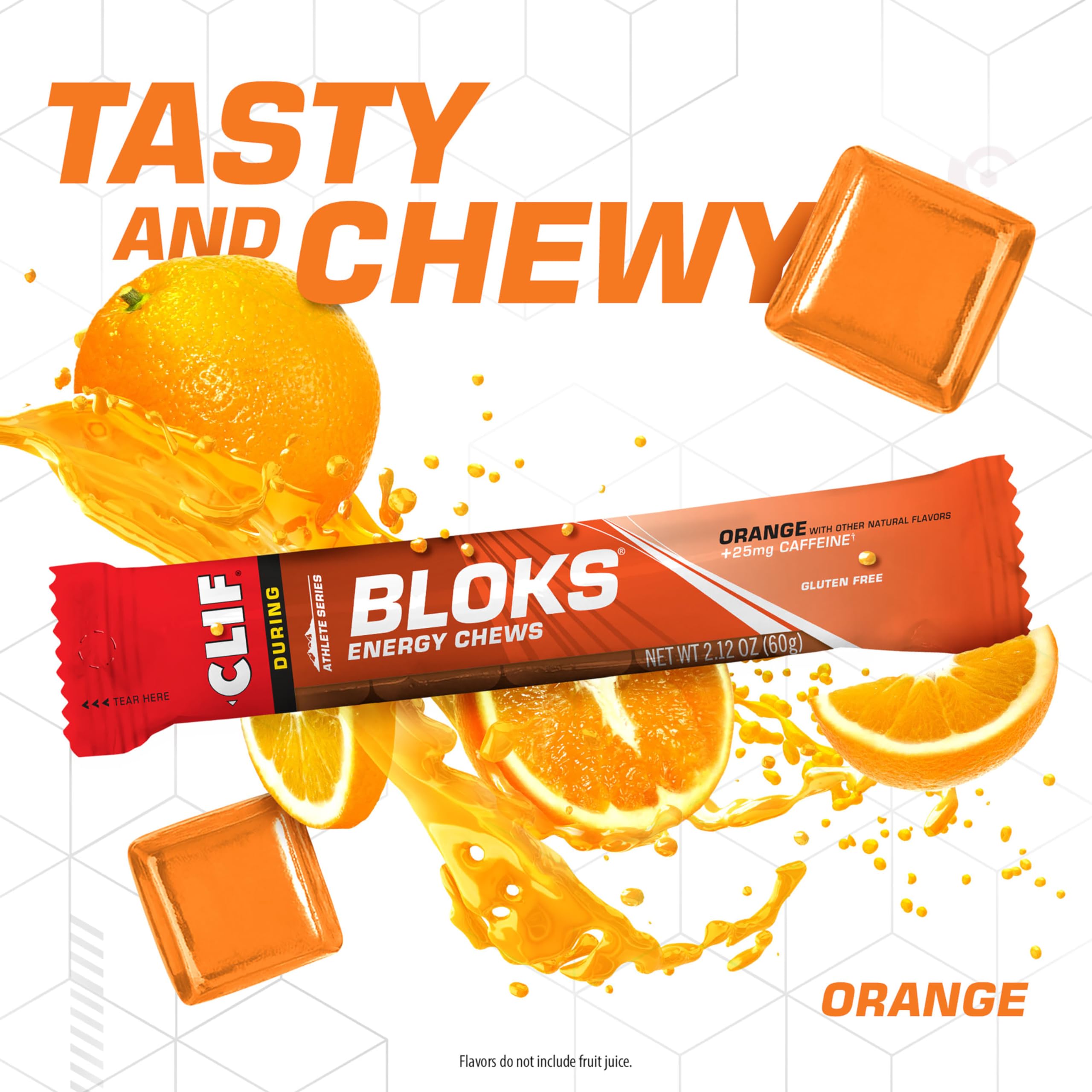 Packaging highlights non-GMO and plant-based ingredients for CLIF BLOKS.