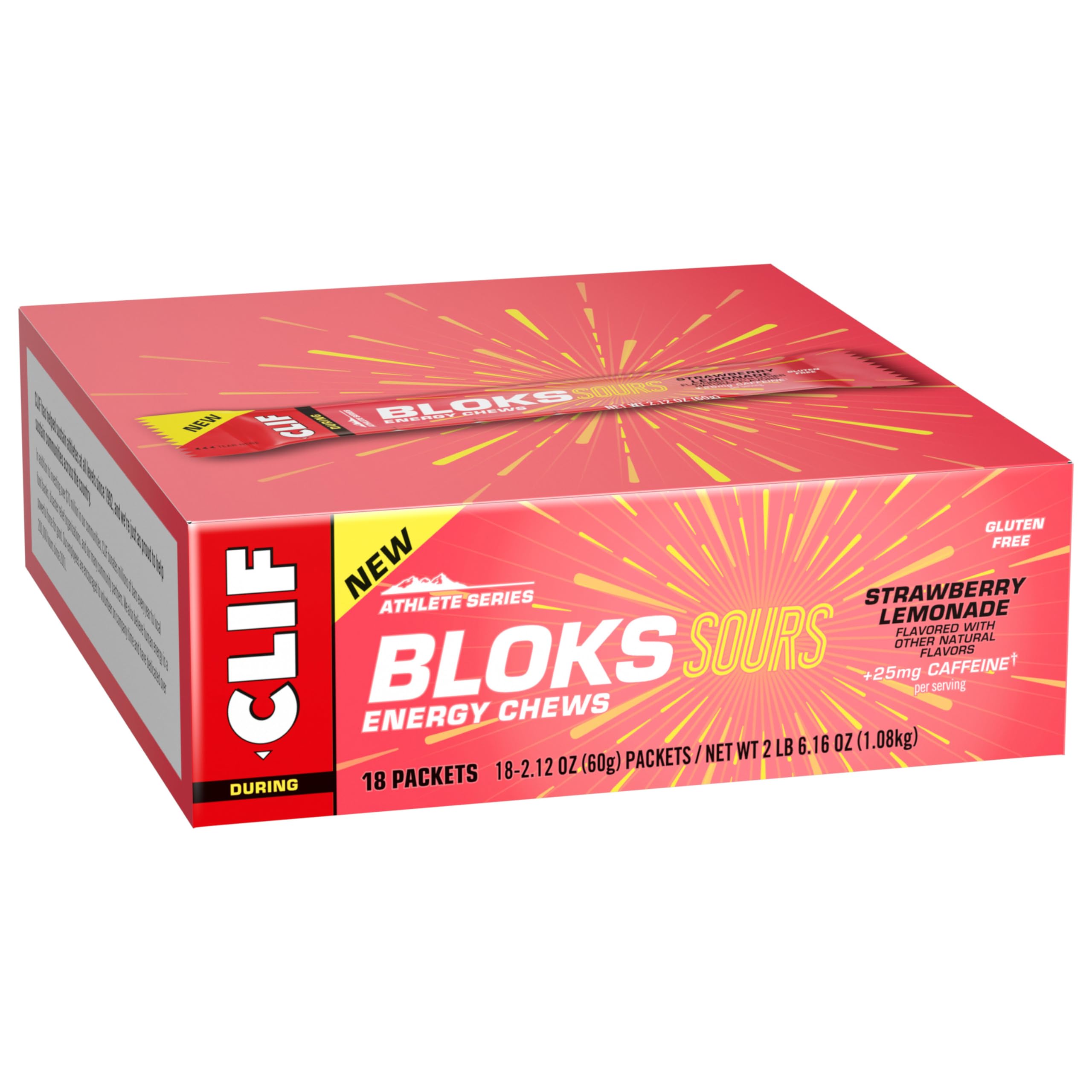 Nutrition facts close-up on Clif Bloks Sours
