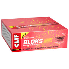Nutrition facts close-up on Clif Bloks Sours