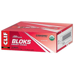 CLIF BLOKS Strawberry flavor pocket pack fueling on the go