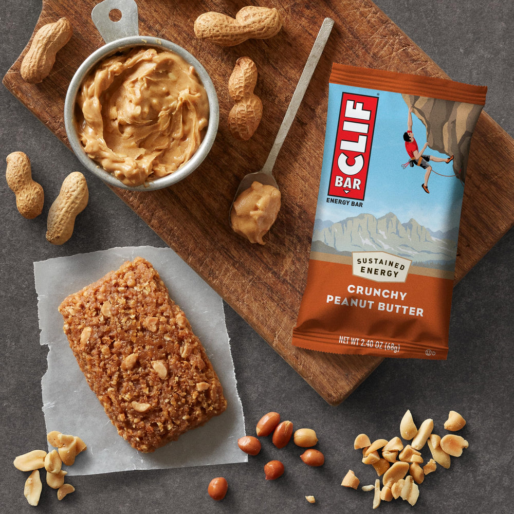 CLIF Bar ingredients with organic oats and plant-based formula