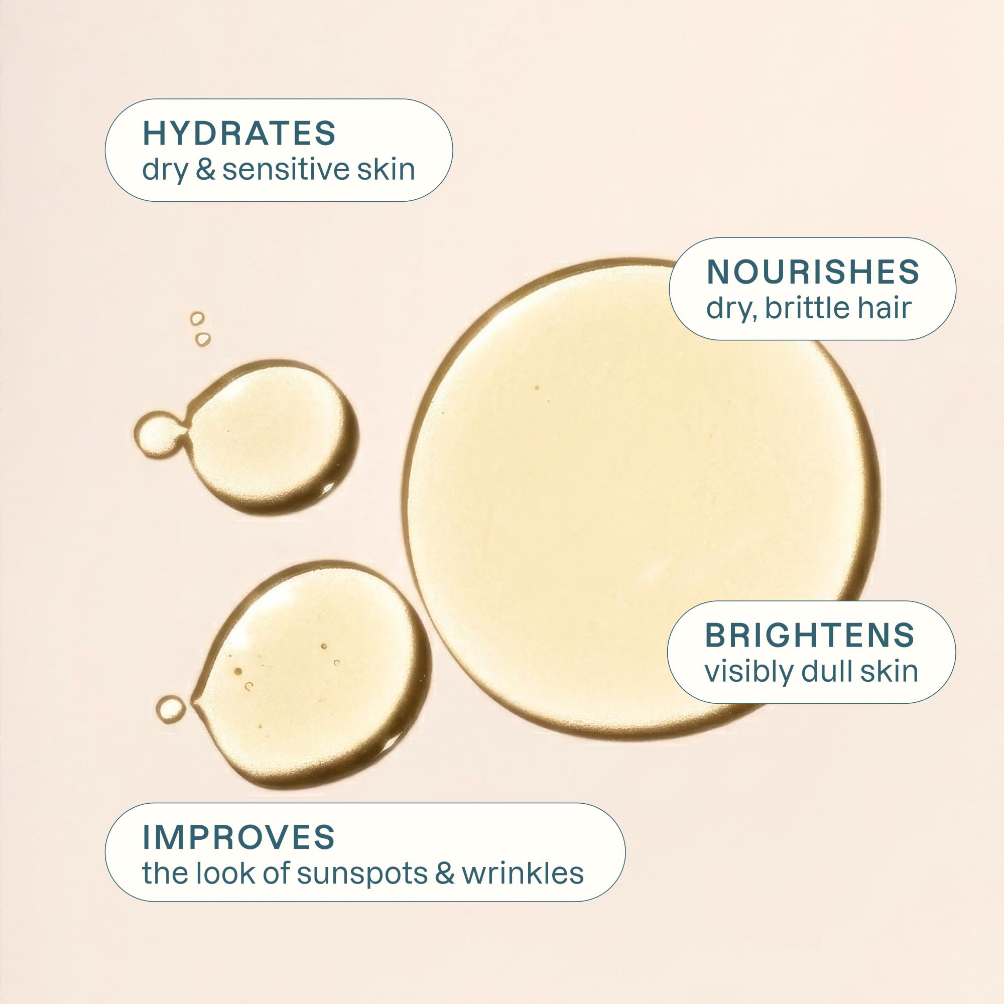 Cliganic Apricot Oil pours smoothly for easy facial and body application.