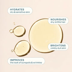 Cliganic Apricot Oil pours smoothly for easy facial and body application.