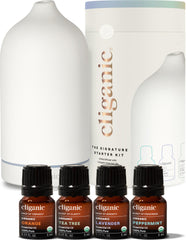Cliganic Signature diffuser white LED for calm ambiance and air freshness.