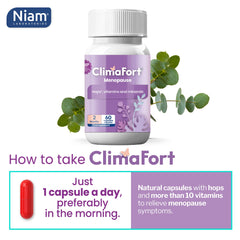 Climafort-box-packaging indicates two-month supply and dosing