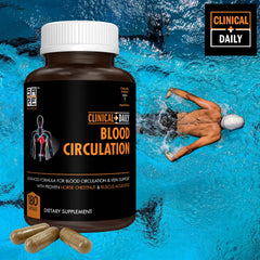 Clinical Daily butcher broom capsules for leg comfort and improved circulation