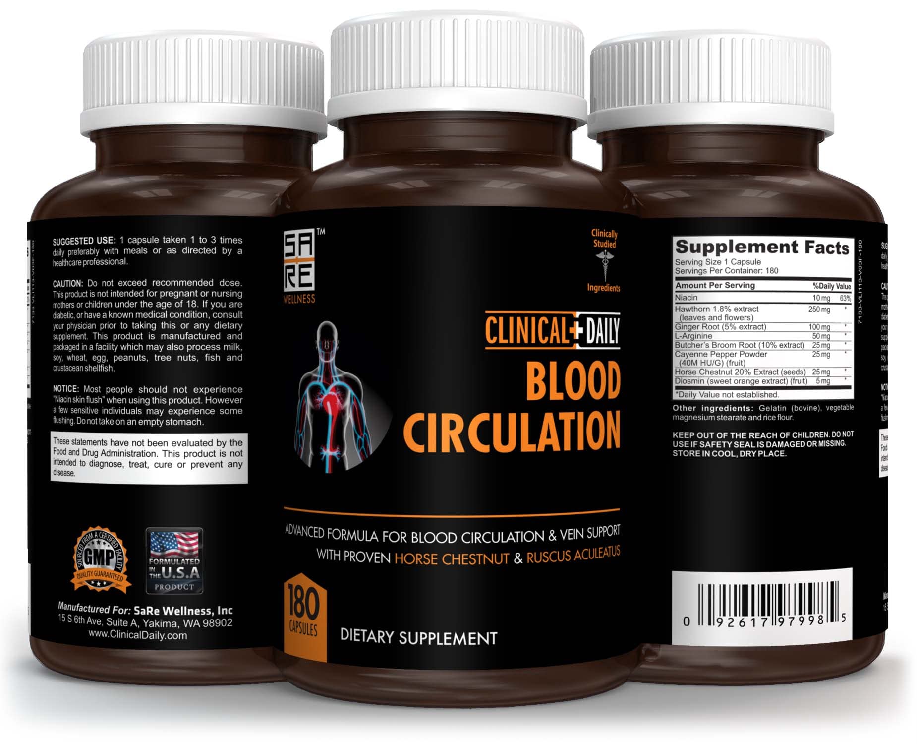 Clinical Daily hawthorn berry capsules support heart function and circulation