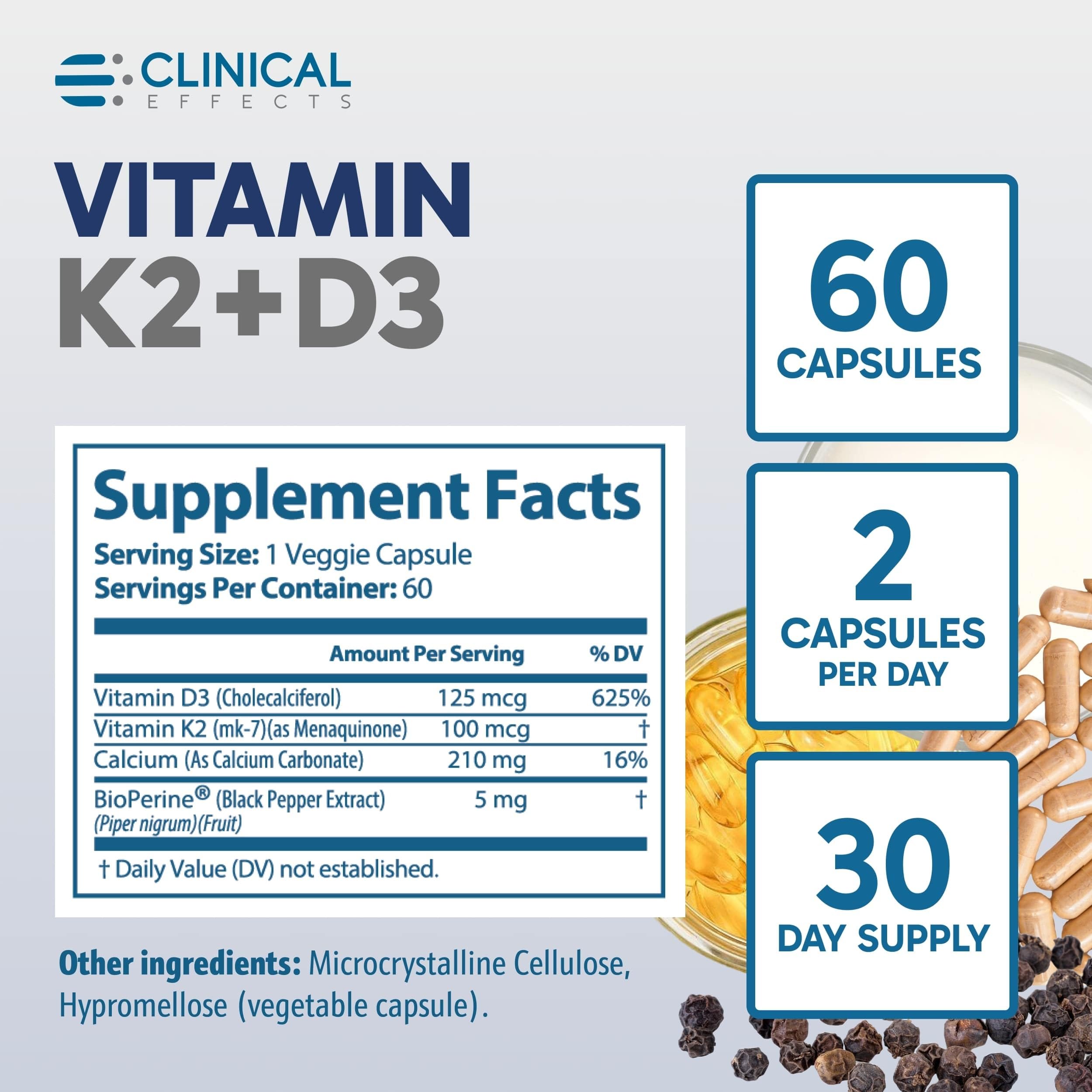 Clinical Effects bottle conveys energy mood support through supplementation.