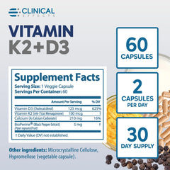 Clinical Effects bottle conveys energy mood support through supplementation.
