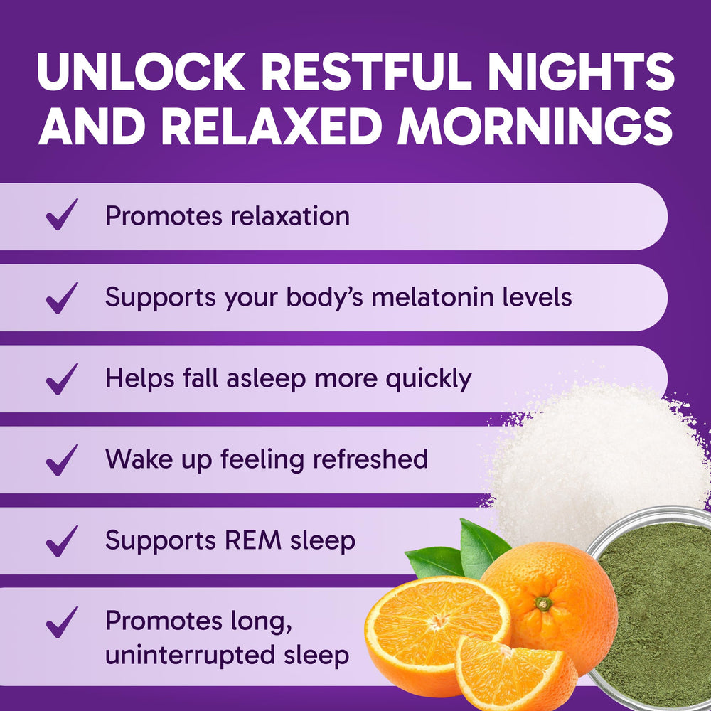 Clinical Effects Sleep Enhanced label close-up highlighting magnesium and L-theanine for calm.