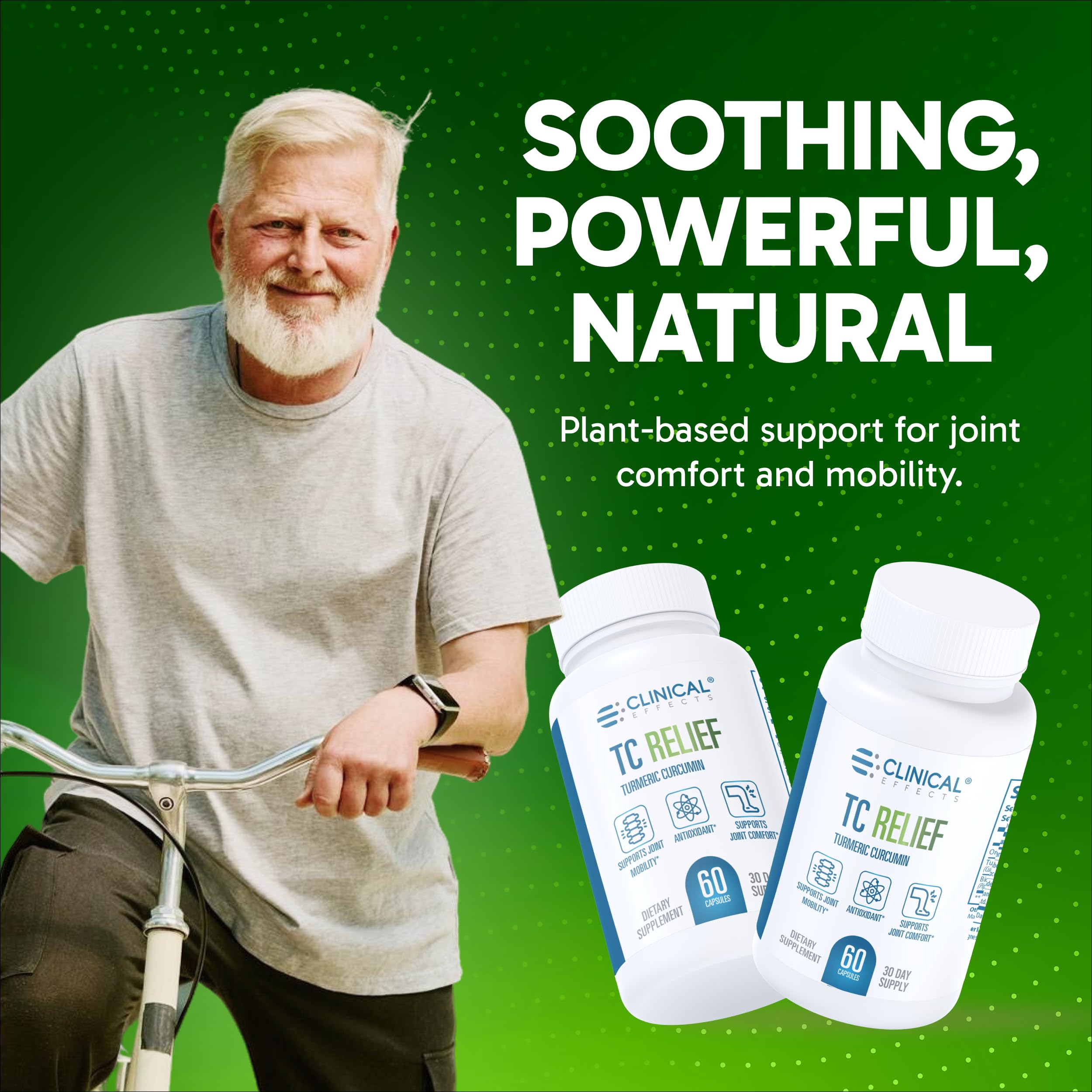 Clinical Effects TC Relief packaging box communicates premium USA-made quality.