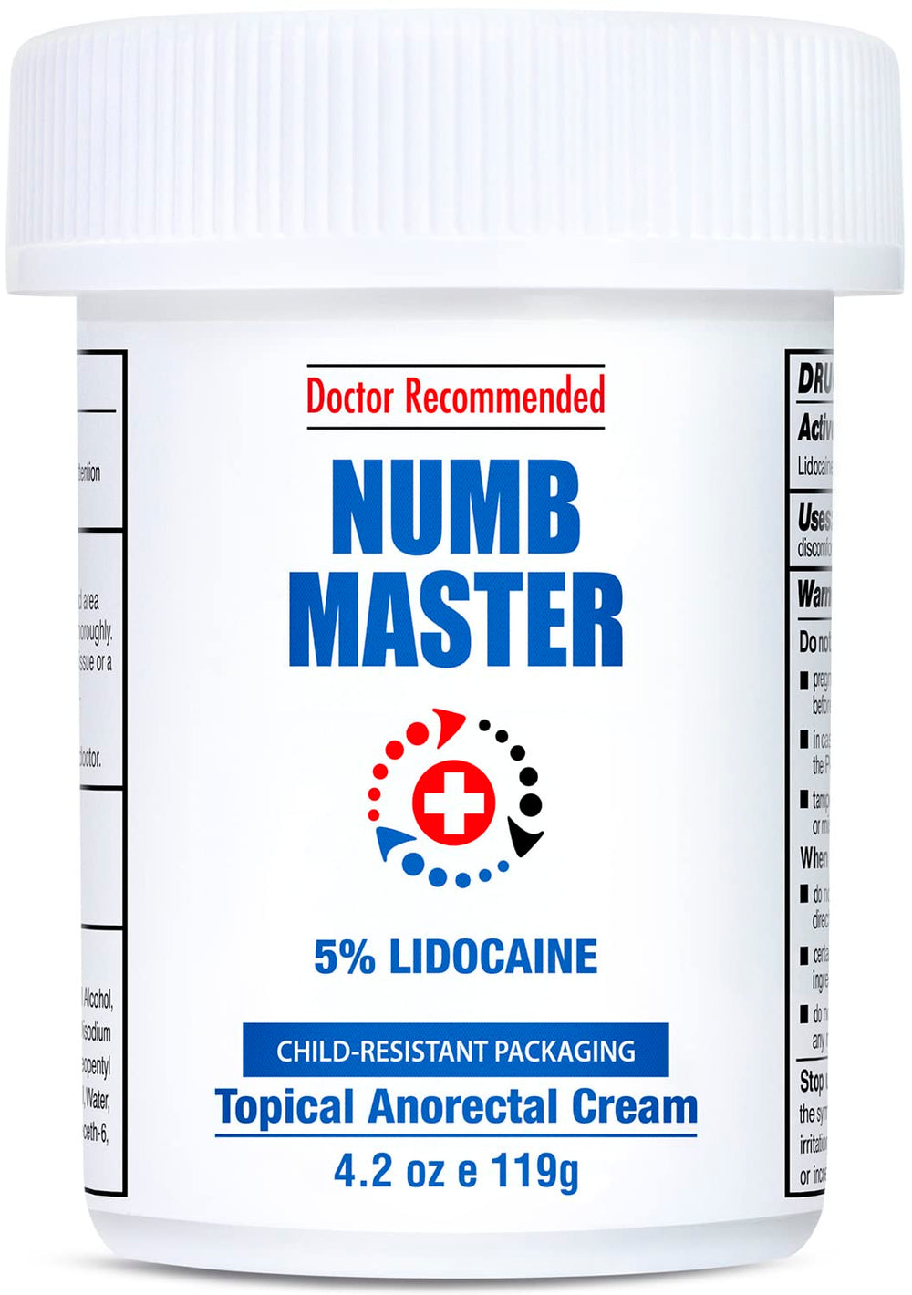 Clinical Resolution Numb Master bottle front view shows fast, temporary numbness relief