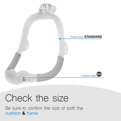 CLNRMA headgear with Small Wide cushion providing secure support all night